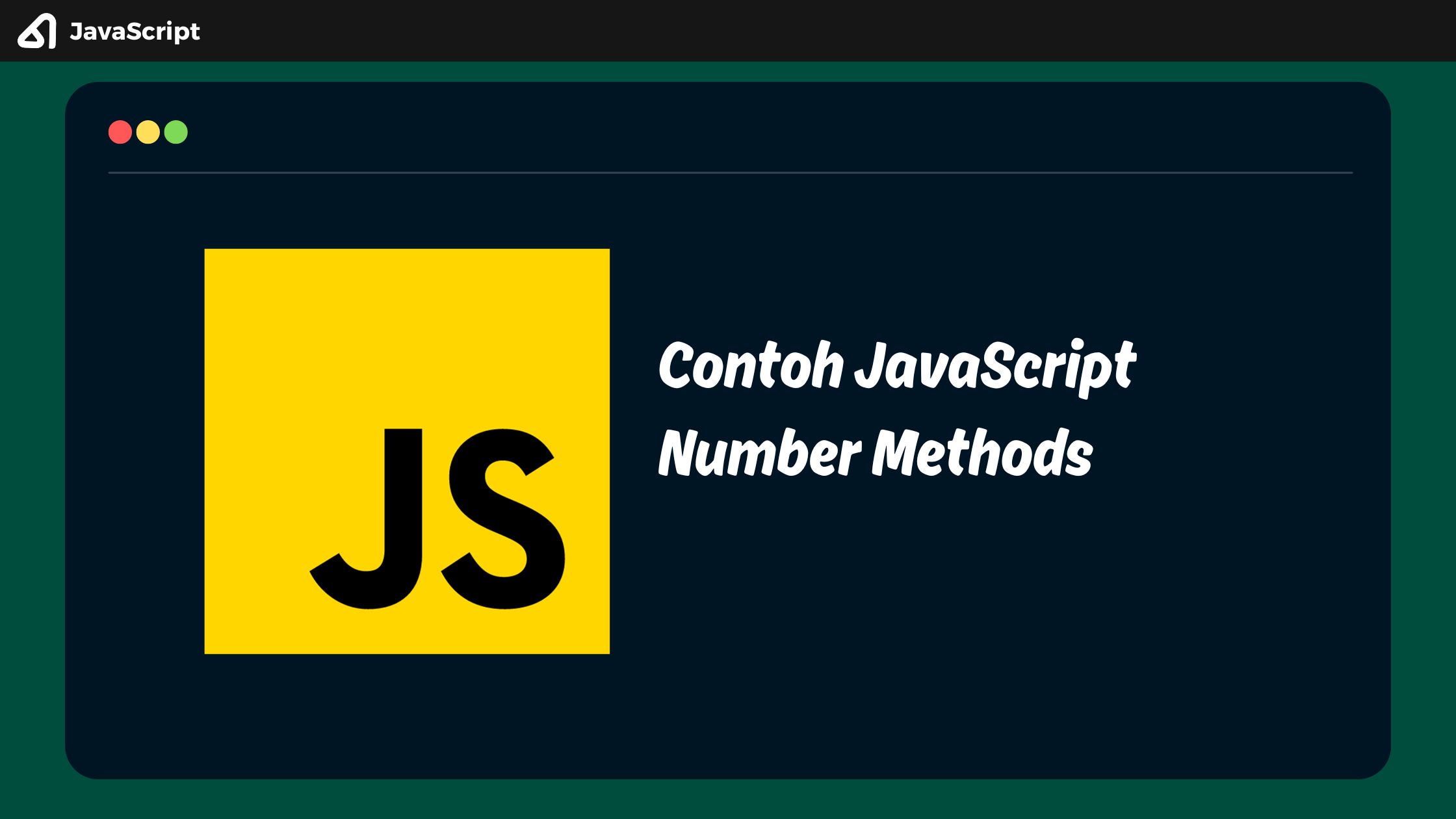 Contoh JavaScript Number Methods
