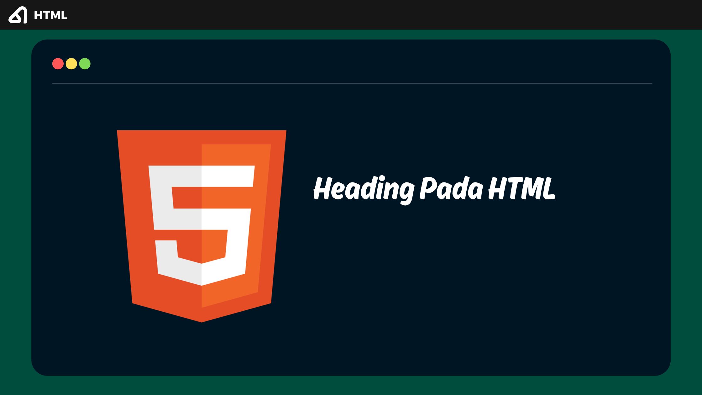 Heading Pada HTML