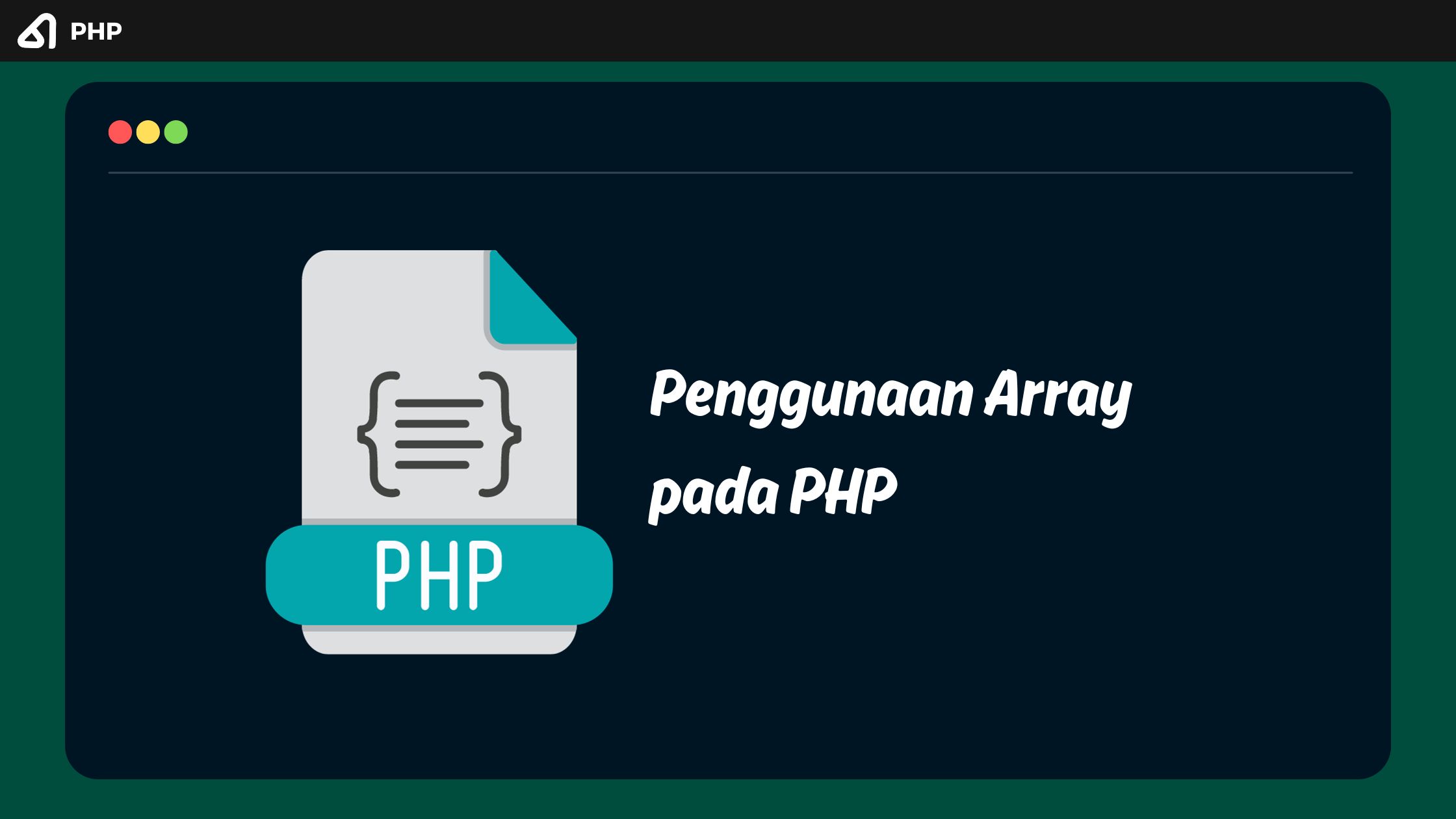 Penggunaan Array pada PHP