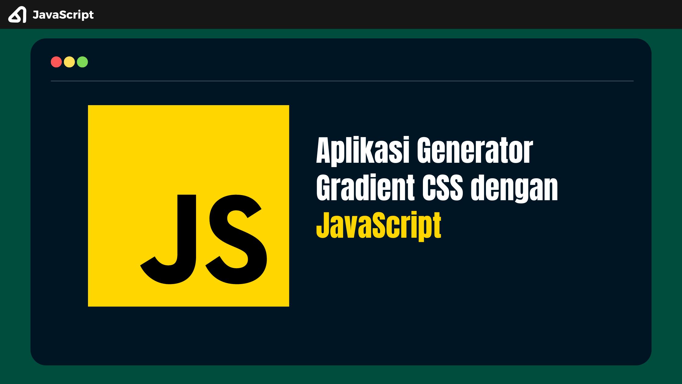 Aplikasi Generator Gradient CSS dengan JavaScript