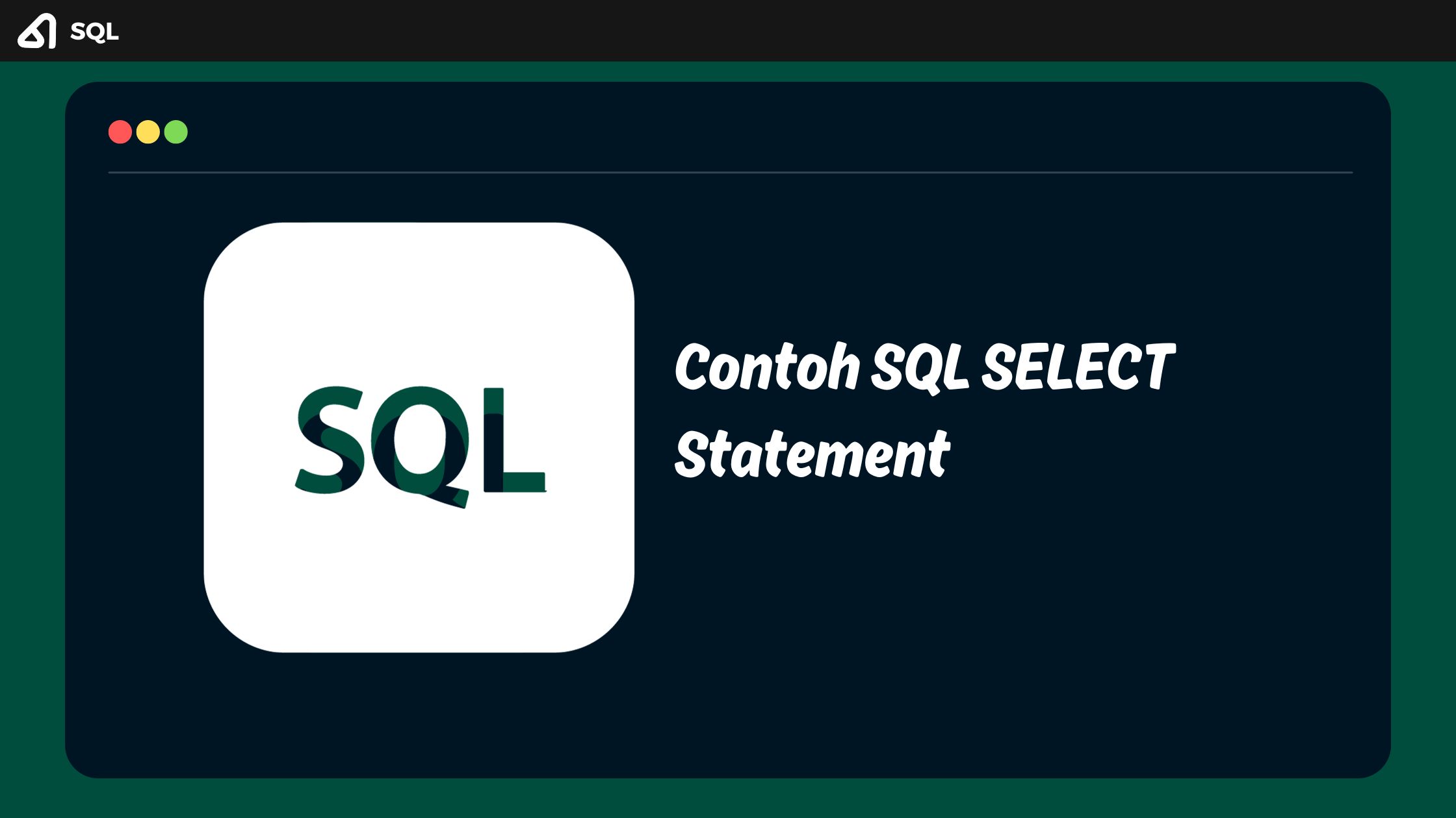 Contoh SQL SELECT Statement