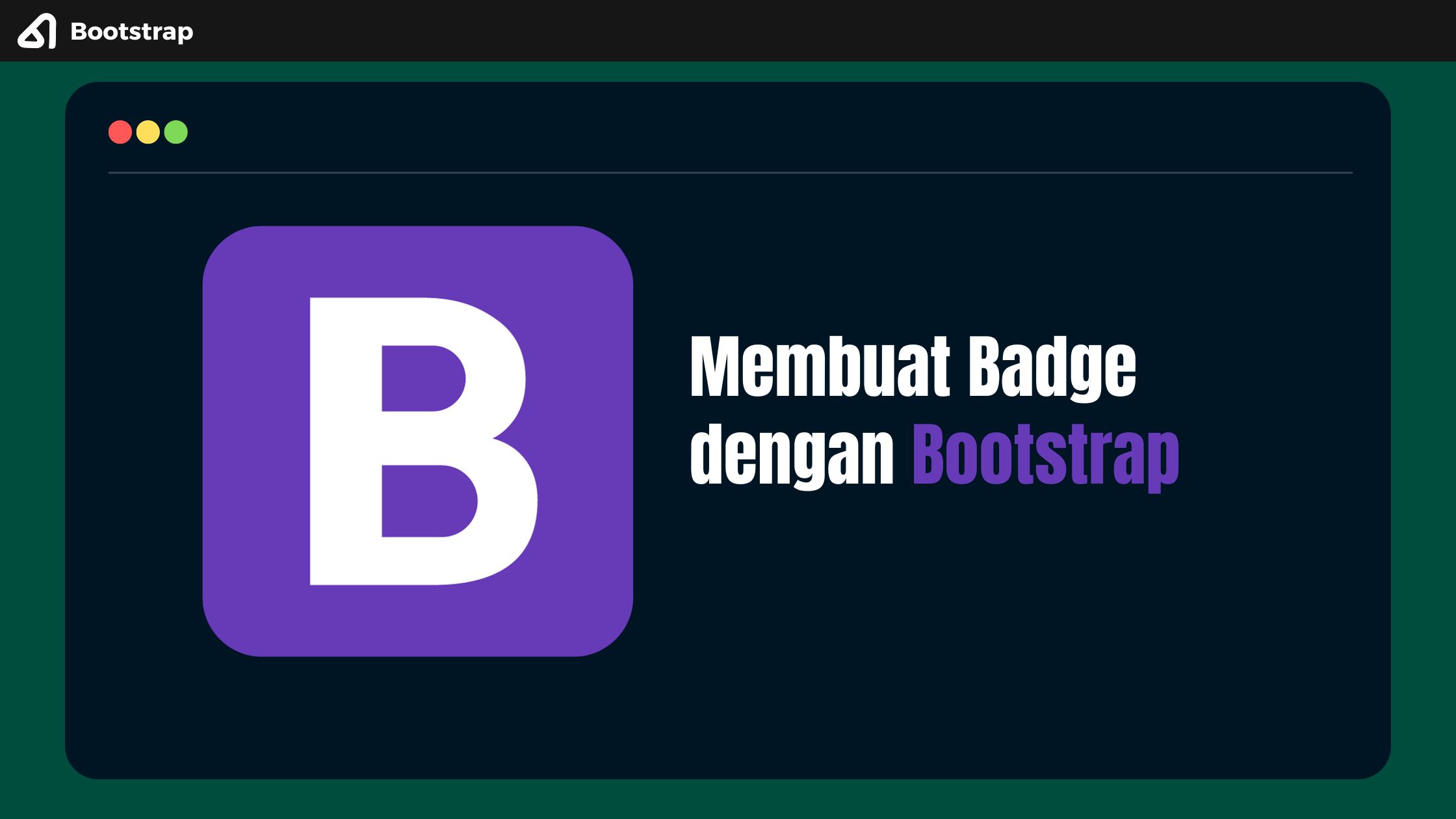 Membuat Badge dengan Bootstrap