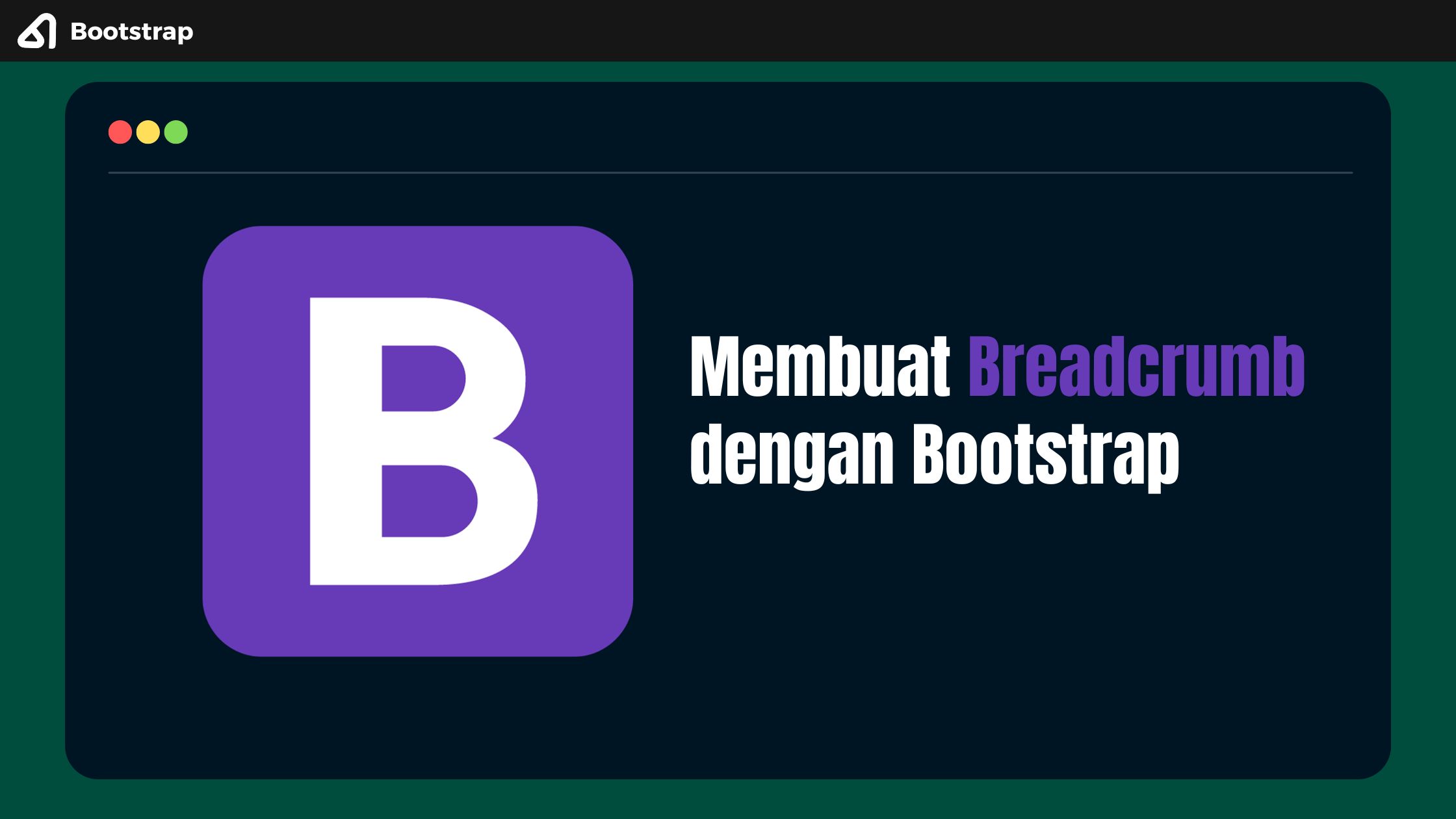 Membuat Breadcrumb dengan Bootstrap