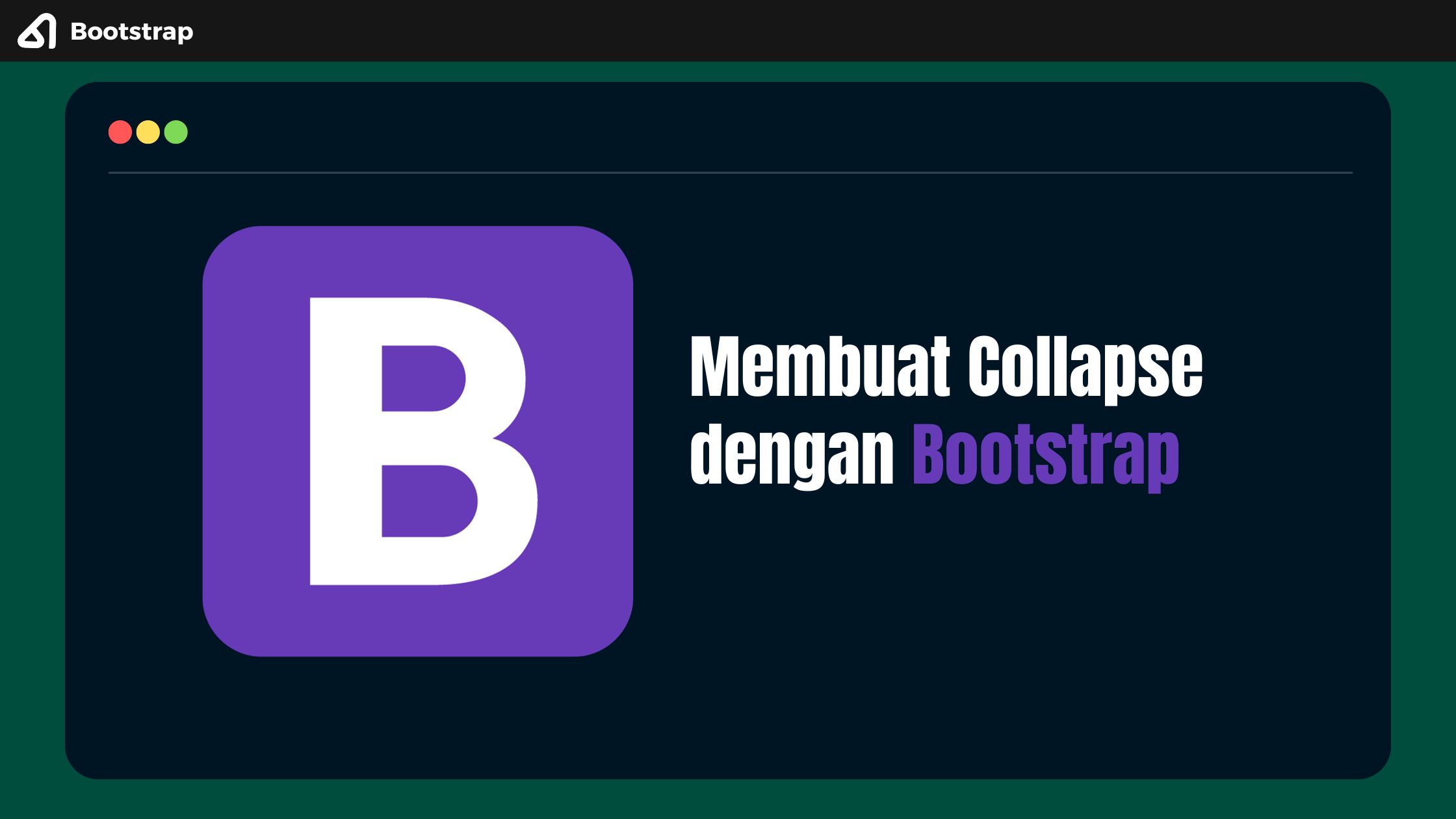Membuat Collapse dengan Bootstrap