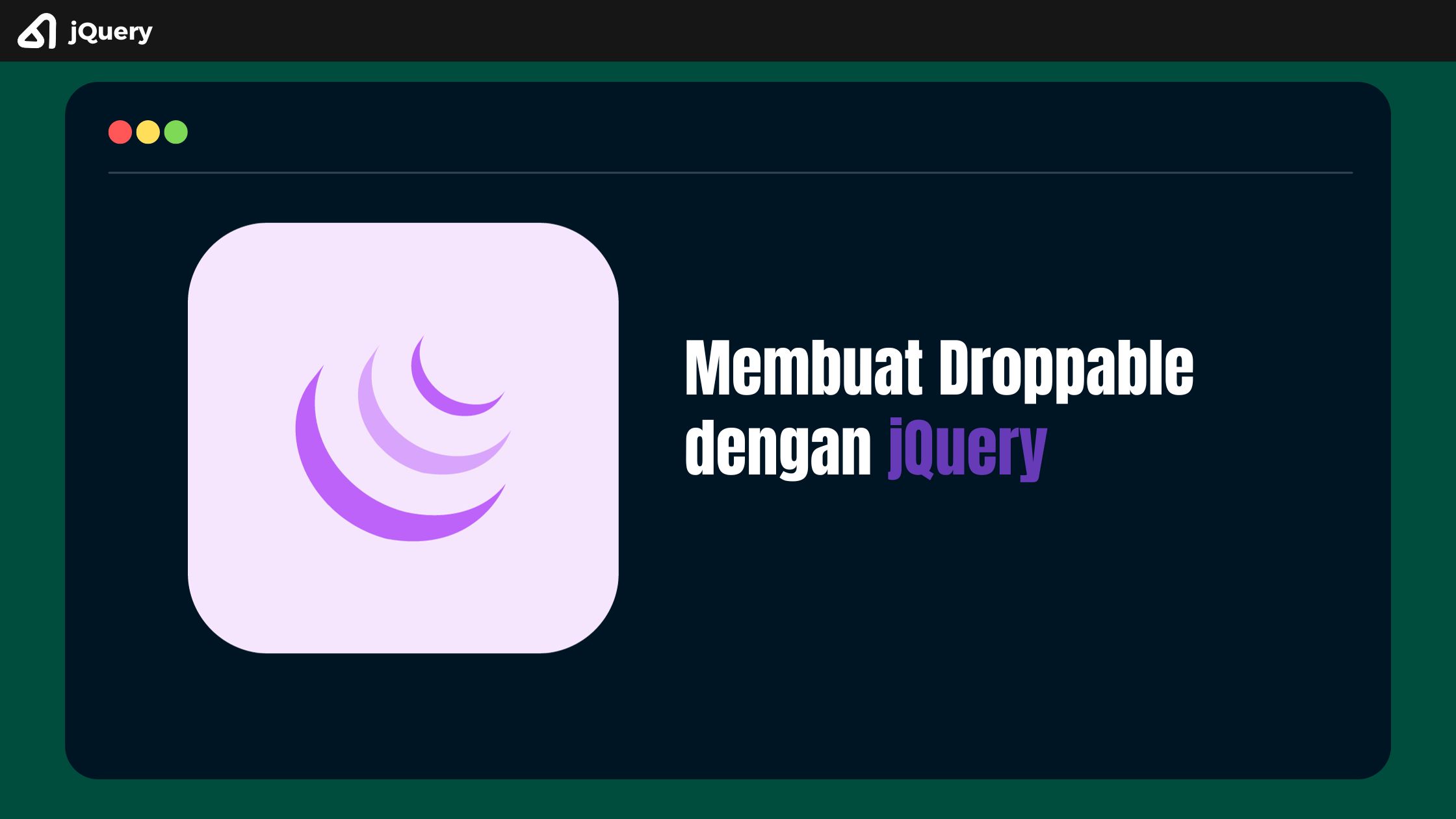 Membuat Droppable dengan jQuery