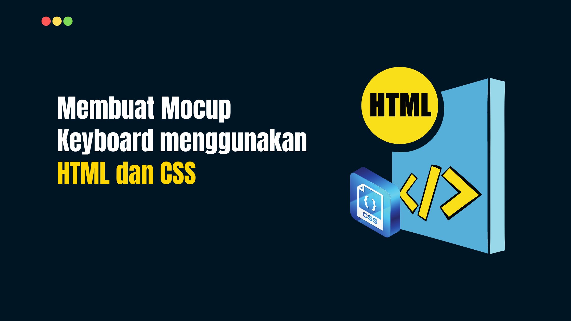Membuat Mocup Keyboard menggunakan HTML dan CSS [Free Download]