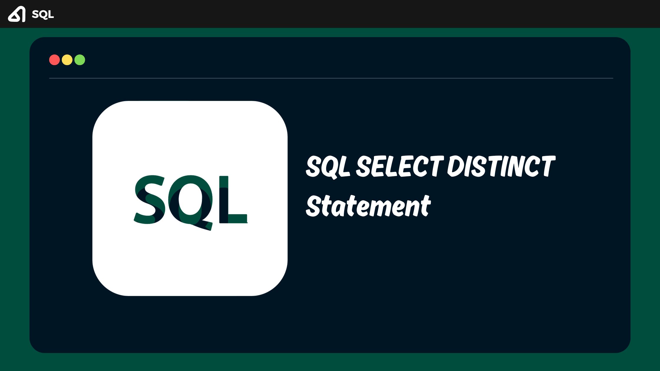 Statement SQL SELECT DISTINCT