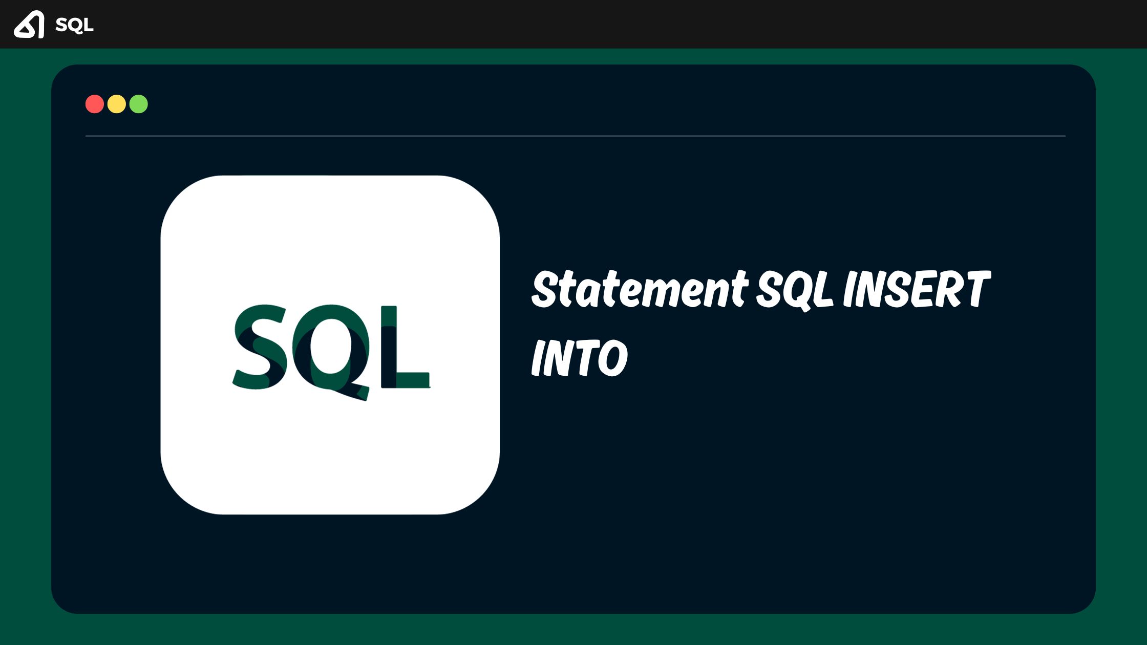 Statement SQL INSERT INTO