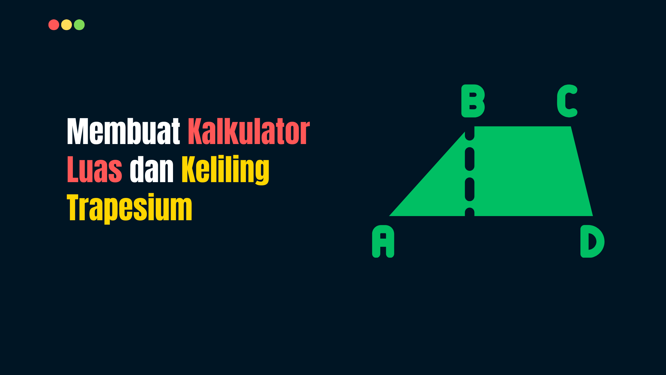 Kalkulator Luas dan Keliling Trapesium